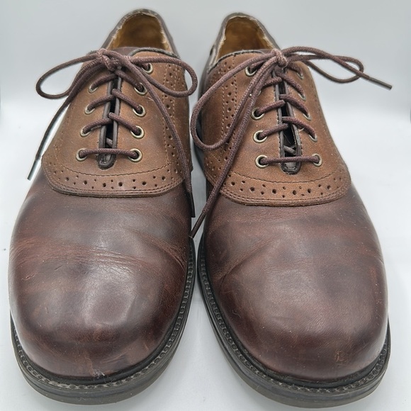 Croft & Barrow saddle brown leather Oxford shoes, size 10M main image 3